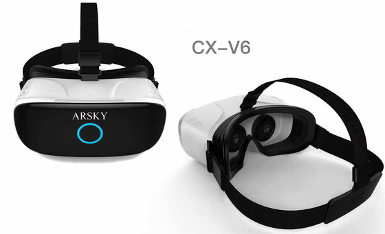 Экран Bluetooth WiFi 2K стекел шлемофона батареи 3D полимера виртуальной реальности ARSKY CX-V6