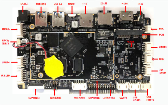 RK3568 LVDS врезало андроид 11 EMMC 8GB доски андроида с EDP MIPI