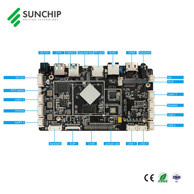 Ядр квадрацикла материнской платы RK3566 андроида РУКИ LVDS HDMI 4K для взаимодействующего экрана касания